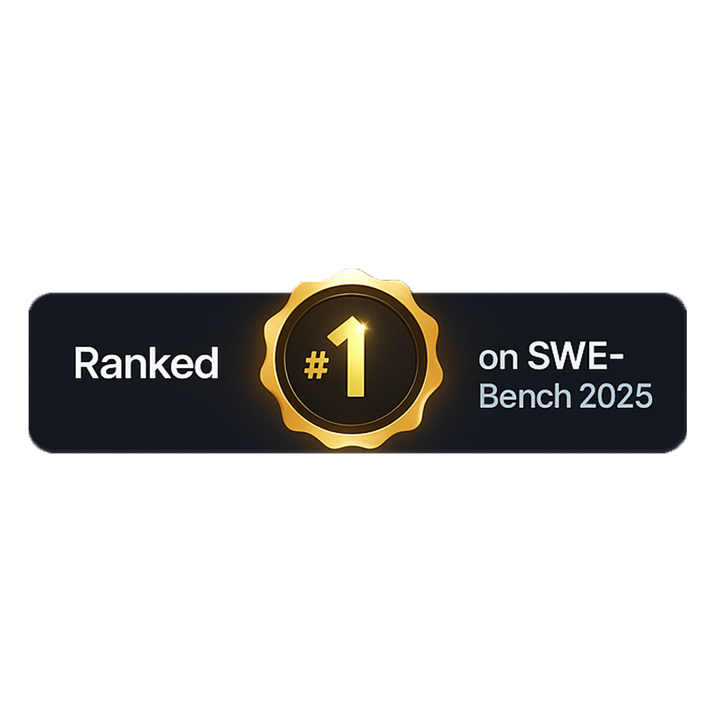 Ranked #1 on SWE-Bench 2025